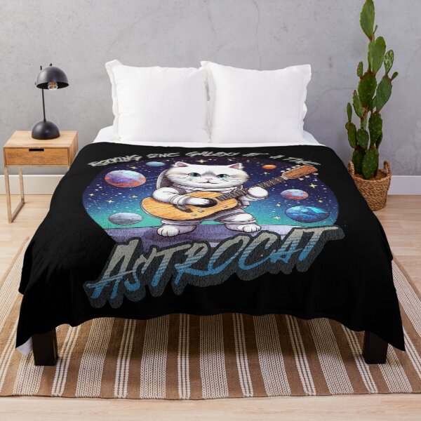 Artikelvorschau, Astrocat Rocking the Galaxy - Space Guitarist Design entworfen und verkauft von Zandalus.