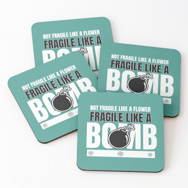 Item preview, Not Fragile Like A Flower Fragile Like A Bomb | Feminist Motivational Quote Girl Power designed and sold by lildoodleshirts.
