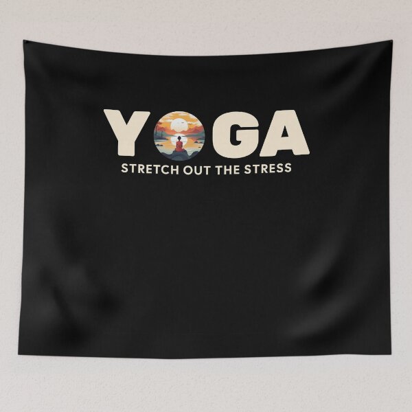 Item preview, Stretch Out The Stress - Yoga Sunset Design designed and sold by Zandalus.
