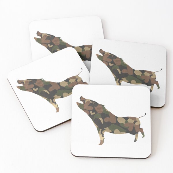 Item preview, Squealing Pig — Heart Camo designed and sold by Ramona Gonzales.