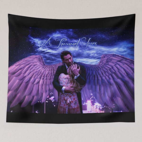 Item preview, Lucifer and Chloe - A Thousand Years Art - Tom Ellis & Lauren German designed and sold by Kristin Harris Productions: Fanart Designs.
