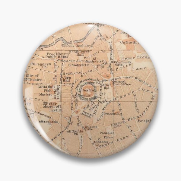 Item preview, Vintage Map of Norwich UK (1906) designed and sold by BravuraMedia.