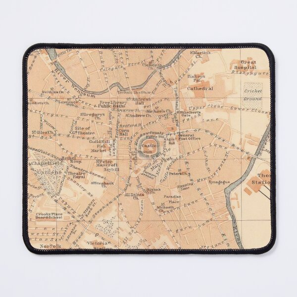 Item preview, Vintage Map of Norwich UK (1906) designed and sold by BravuraMedia.