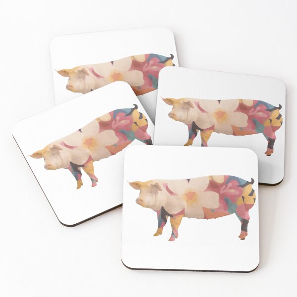 Item preview, Pig — Bright Blooms designed and sold by Ramona Gonzales.