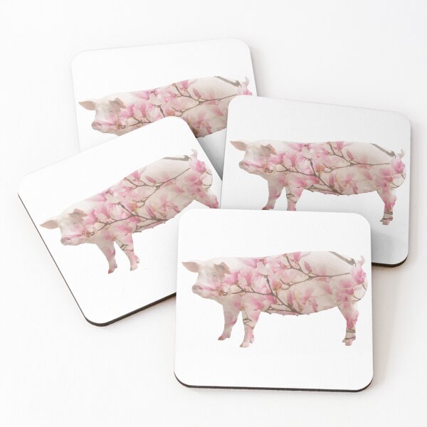 Item preview, Pig — Cherry Blossoms designed and sold by Ramona Gonzales.