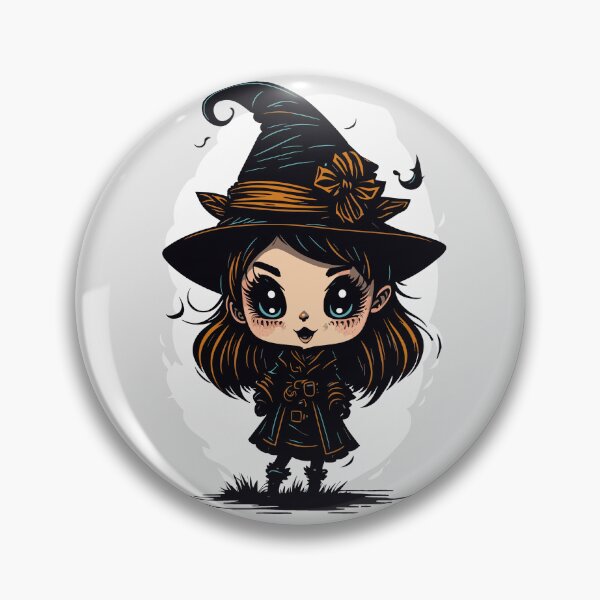 Item preview, Cute Chibi Witch designed and sold by TrickstersTrove.
