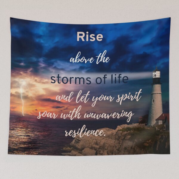 Item preview, Rise Above the Storms of Life designed and sold by puravidavisions.