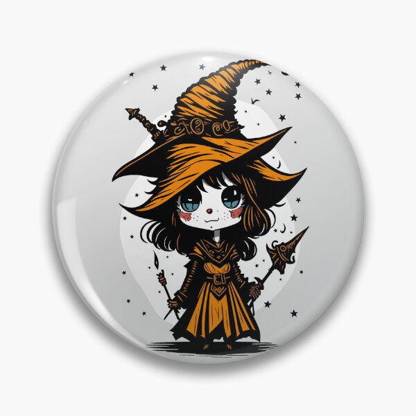 Item preview, Adorable Chibi Witch designed and sold by TrickstersTrove.