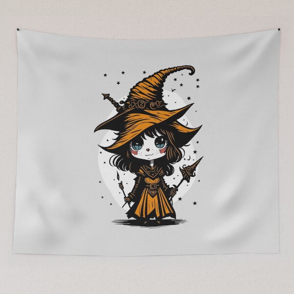 Item preview, Adorable Chibi Witch designed and sold by TrickstersTrove.