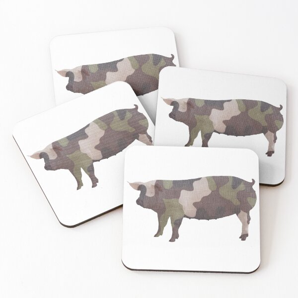 Item preview, Pig — Military Camo designed and sold by Ramona Gonzales.