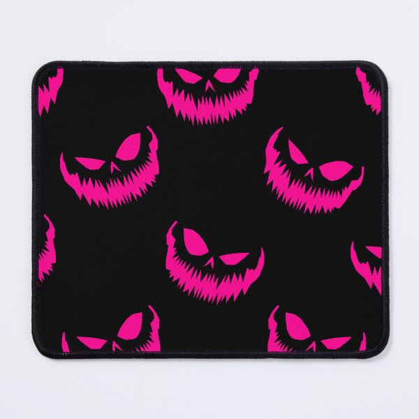 Item preview, scary halloween pumpkin faces pink  designed and sold by Gossip Rag.