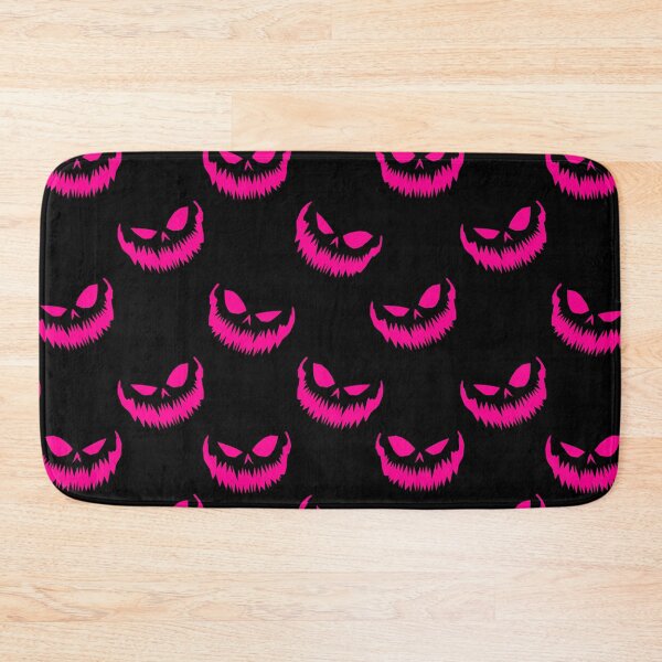 Item preview, scary halloween pumpkin faces pink  designed and sold by Gossip Rag.