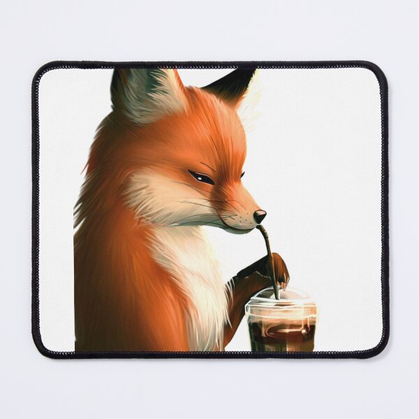 Item preview, Coffee Loving Fox designed and sold by CraftyrCreator.