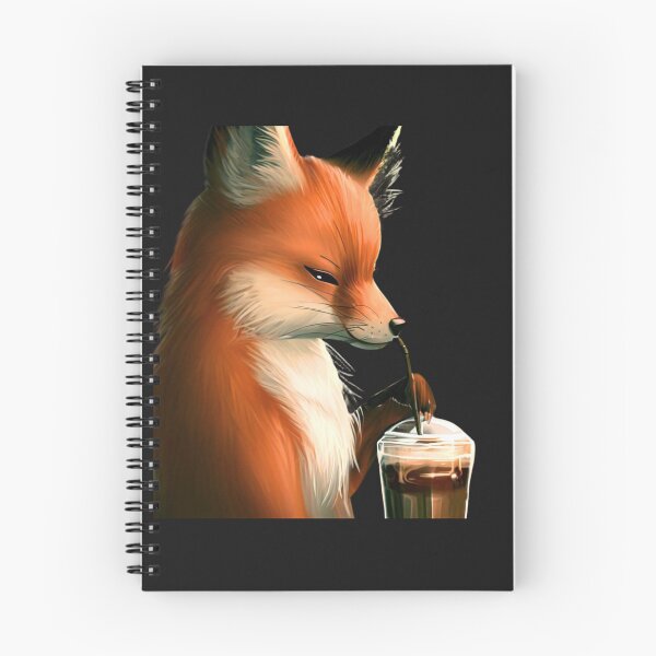 Item preview, Coffee Loving Fox designed and sold by CraftyrCreator.