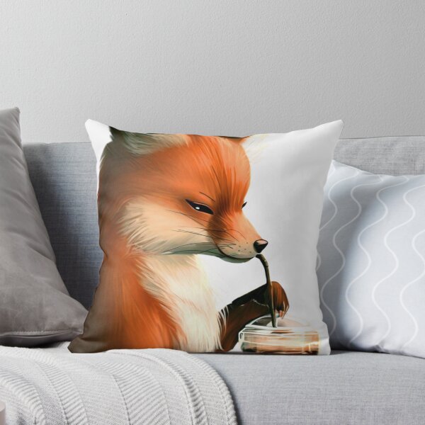 Item preview, Coffee Loving Fox designed and sold by CraftyrCreator.