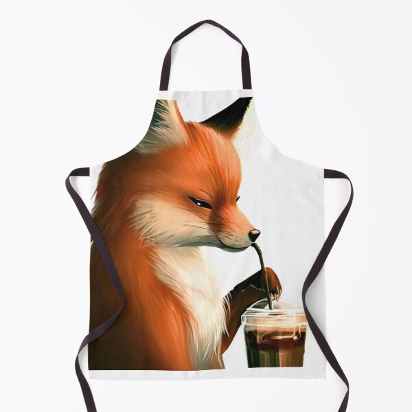Item preview, Coffee Loving Fox designed and sold by CraftyrCreator.