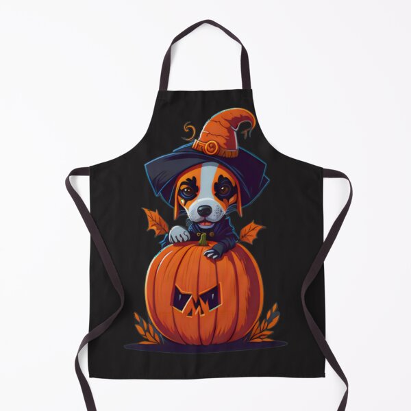Item preview, zombie dog with holloween pumpkin designed and sold by Gisely Bispo.
