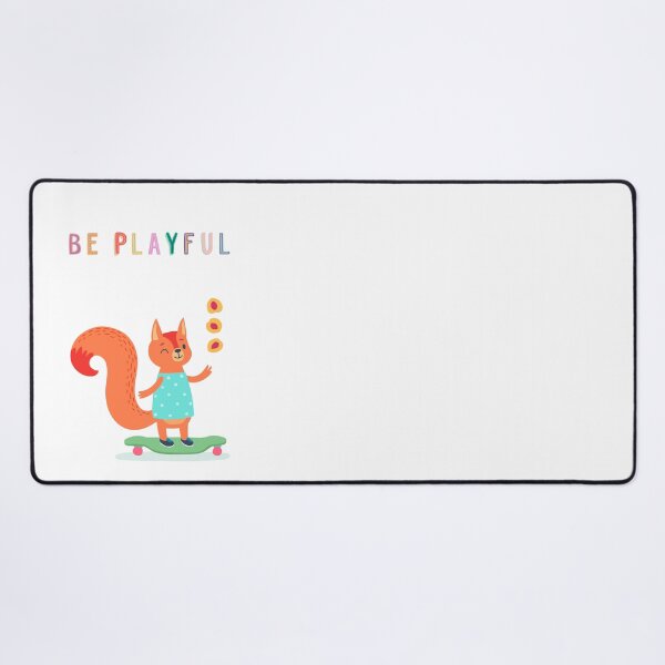 Item preview, Be Playful. Squirrel juggles on Skateboard designed and sold by dk-design85.
