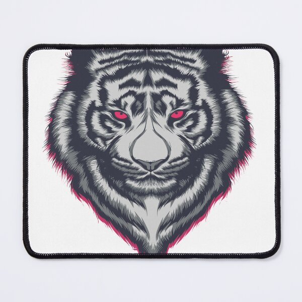 Item preview, white tiger with red eyes designed and sold by TYTOS-SHOP.