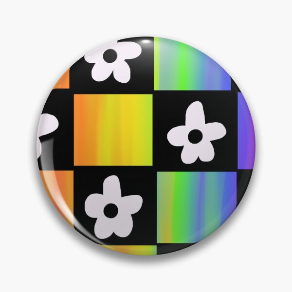 Item preview, checkerboard flowers designed and sold by Morgan Fennig.