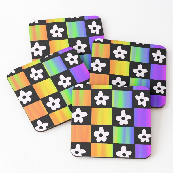Item preview, checkerboard flowers designed and sold by Morgan Fennig.