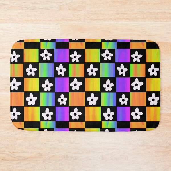 Item preview, checkerboard flowers designed and sold by Morgan Fennig.