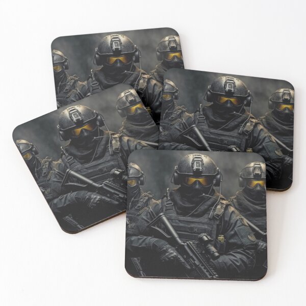 Item preview, Urban Warfare: A Thrilling Image of a SWAT Team in Action designed and sold by GraphicResource.