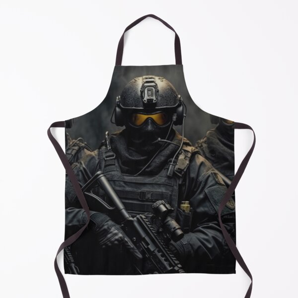 Item preview, Urban Warfare: A Thrilling Image of a SWAT Team in Action designed and sold by GraphicResource.