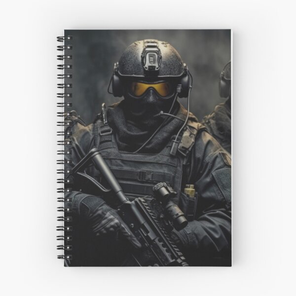 Item preview, Urban Warfare: A Thrilling Image of a SWAT Team in Action designed and sold by GraphicResource.