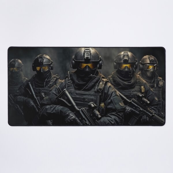 Item preview, Urban Warfare: A Thrilling Image of a SWAT Team in Action designed and sold by GraphicResource.