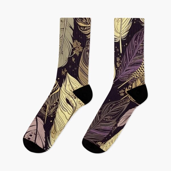 Artikelvorschau, Feathers - Lavender, sage, cream, gold, black 3 entworfen und verkauft von Highlandkings.