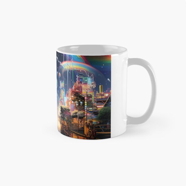 Item preview, Rainbow at night, image created with generative AI designed and sold by CosmicOptimist1.