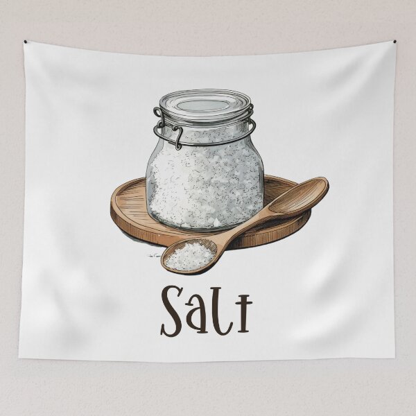 Item preview, Hand Drawn Illustration of Salt designed and sold by Sketch-Shack.