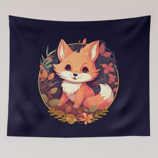 Item preview, Kawaii Cute Autumn Fox designed and sold by Chmielayka.