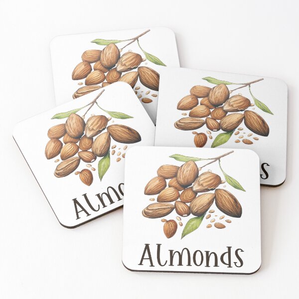Item preview, Hand Drawn Illustration of Almonds designed and sold by Sketch-Shack.