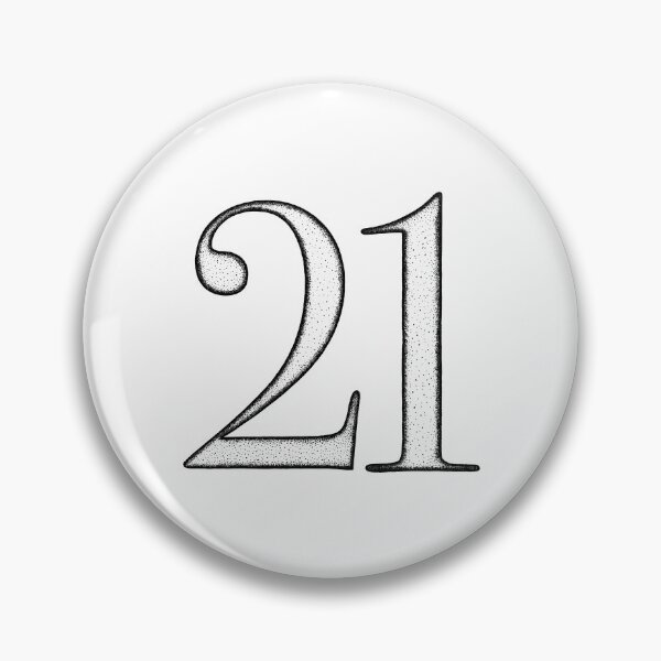 Item preview, Dotart/Dotwork illustration of Number 21 designed and sold by MagnetitaBySil.