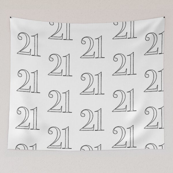 Item preview, Dotart/Dotwork illustration of Number 21 designed and sold by MagnetitaBySil.