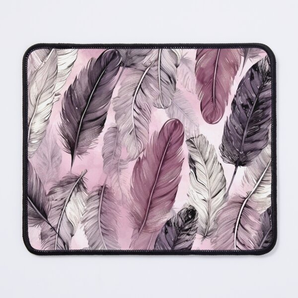 Item preview, Feathers - Mauve, pink, lavender, gray, ivory designed and sold by Highlandkings.