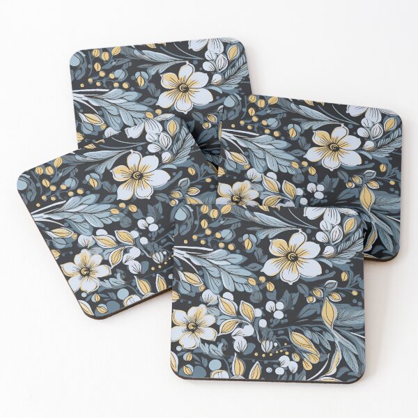 Item preview, Indigo Blooms Pattern designed and sold by XFusionDesigns.