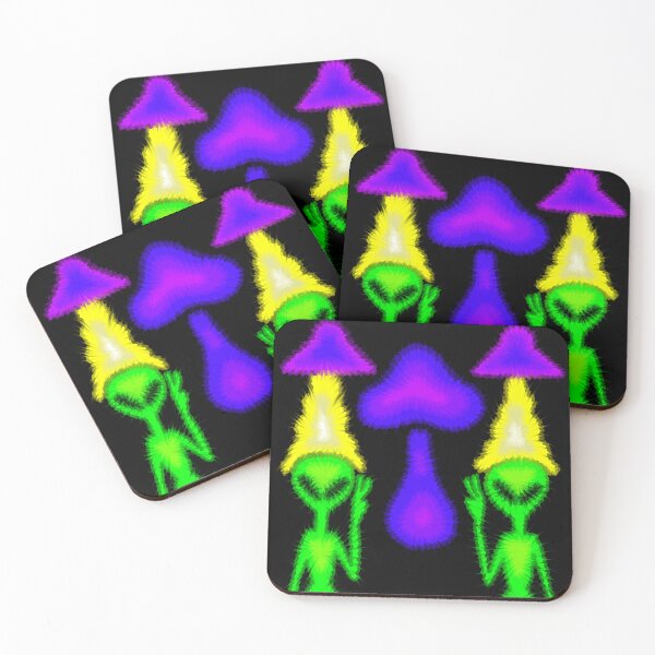 Item preview, Mushroom Alien Tie Dye Neon designed and sold by sofjac.