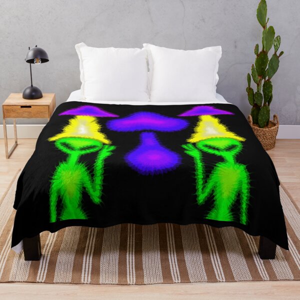 Item preview, Mushroom Alien Tie Dye Neon designed and sold by sofjac.