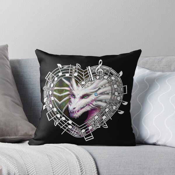 Item preview, White dragon in a musical heart designed and sold by Artbellachi.