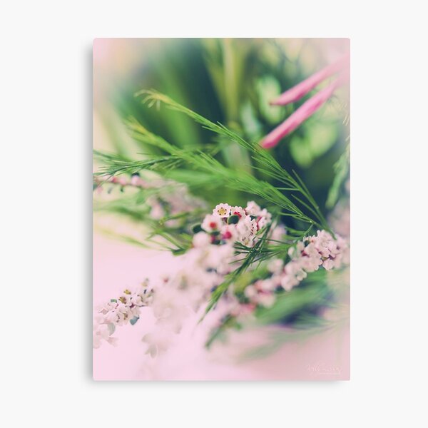 Misty Flowers Canvas Print