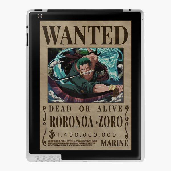 L'avis de recherche de Zoro dans One Piece