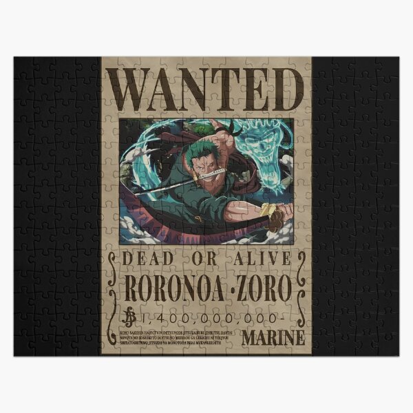 Zoro Bounty Wanted Poster One Piece Jigsaw Puzzle by Anime One Piece -  Pixels