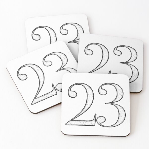 Item preview, Dotart/Dotwork illustration of Number 23 designed and sold by MagnetitaBySil.