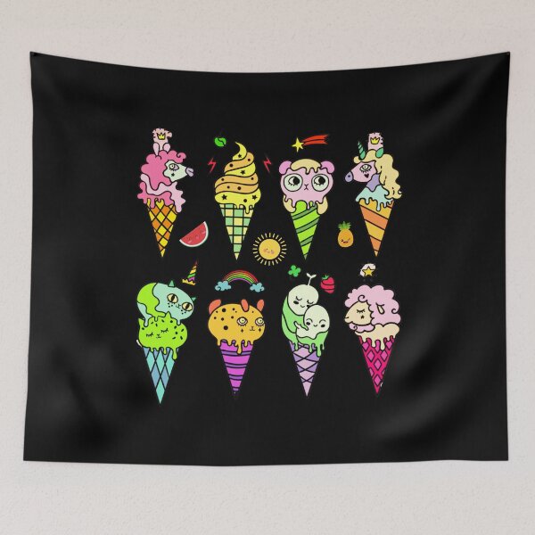 Item preview, KAWAII CONES - Pastel, Pink, Japanese, Adorable designed and sold by Sun Sand & Sea Art.