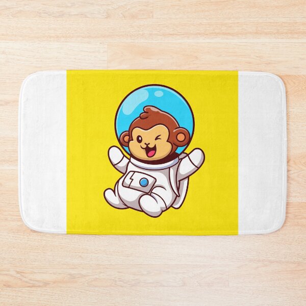 Item preview, Cute Monkey Astronaut Floating - Free Vector Cartoon Icon Illustration designed and sold by hjian8219.