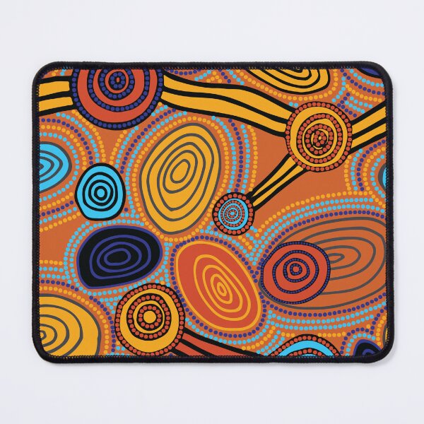 Aperçu de l'œuvre Art aborigène authentique - Sauter des pierres (original) créée et vendue par HogarthArts.