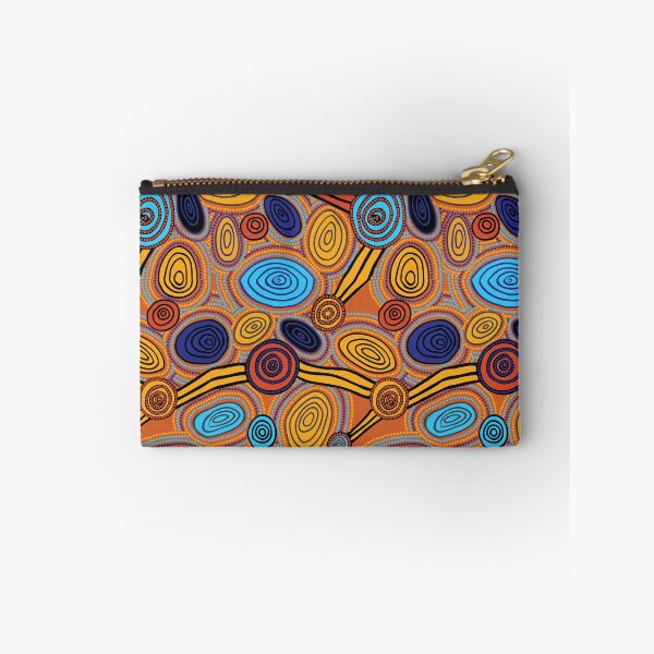 Item preview, Authentic Aboriginal Art - Skipping Stones (original) designed and sold by HogarthArts.